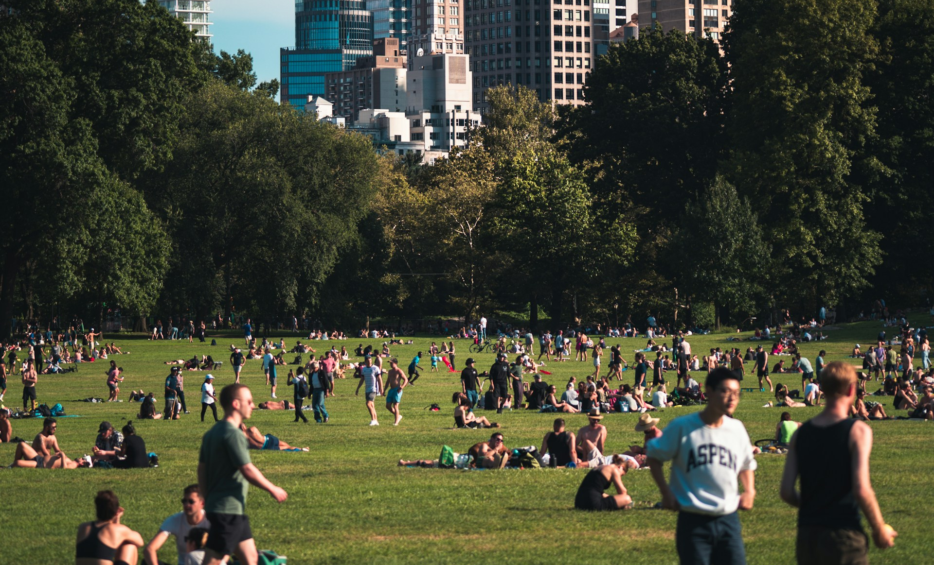 Park with people